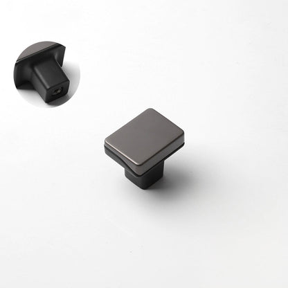 Comforsyco Two-Tone Slim Bar Cabinet Handles and Knobs for Wardrobes