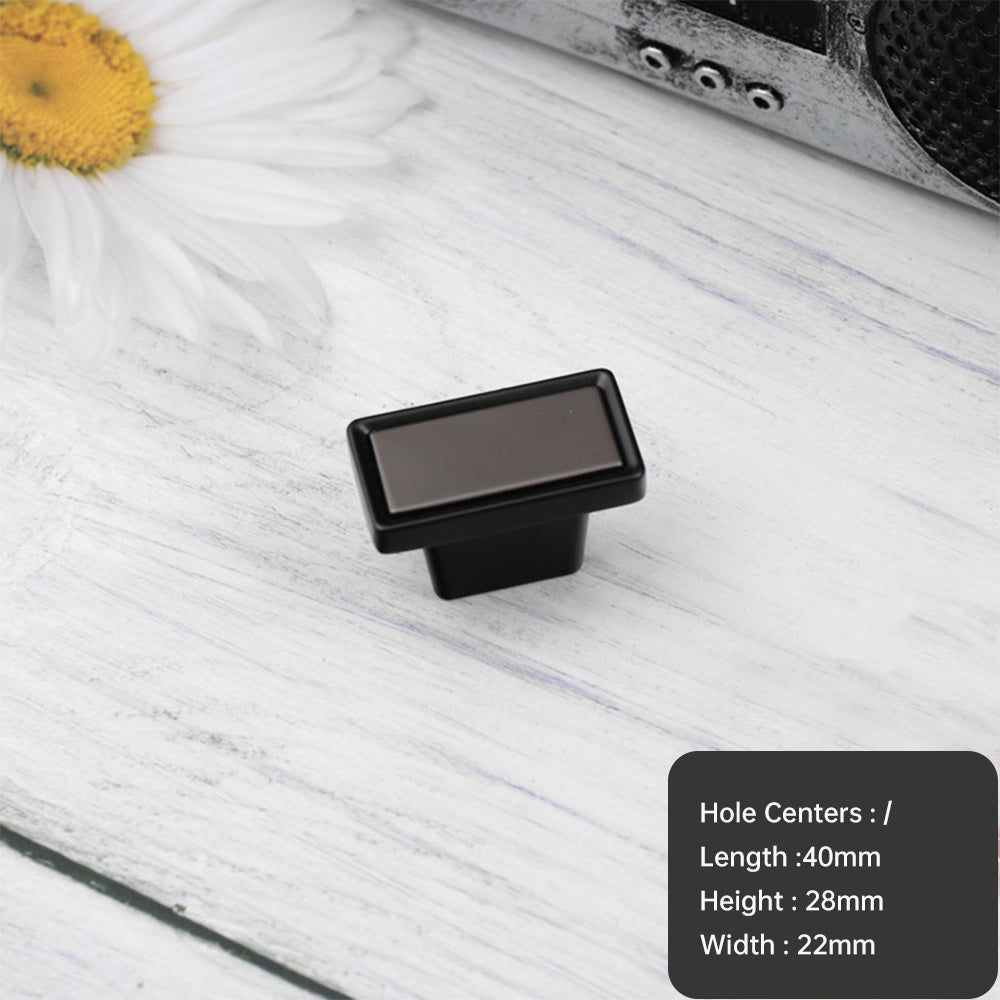 Comforsyco Two-Tone Square Bar Cabinet Pulls and Knobs