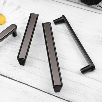 Comforsyco Two-Tone Square Bar Cabinet Pulls and Knobs