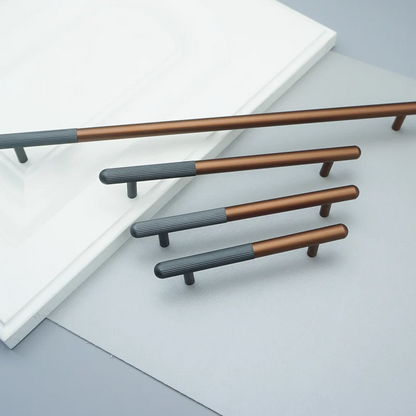 Comforsyco Two-Tone Striped Cabinet Pulls and Knobs