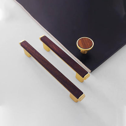 Comforsyco Two-Tone Wood Grain Cabinet Handles and Knobs