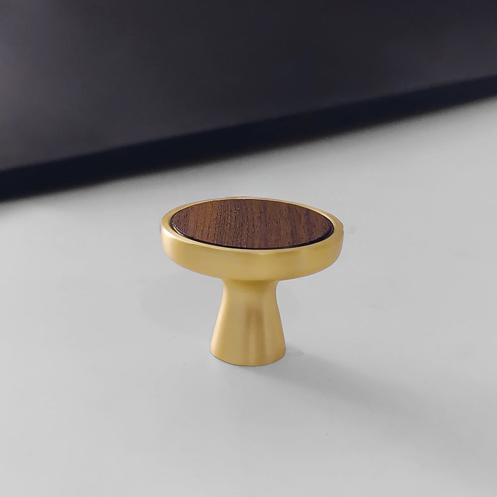 Comforsyco Two-Tone Wood Grain Cabinet Handles and Knobs