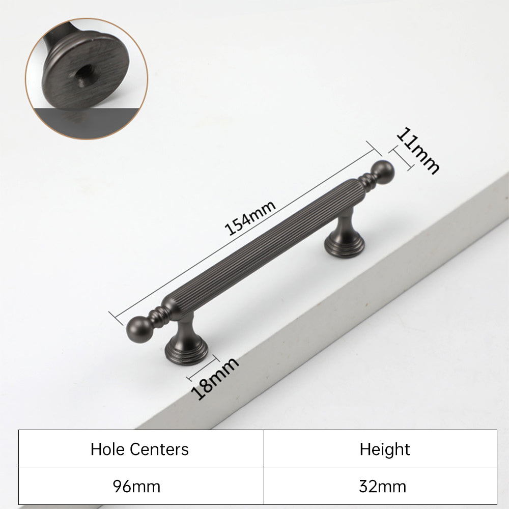 Comforsyco Two-Tone Zinc Alloy Kitchen Cabinet Pulls and Knobs