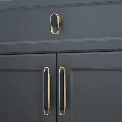 Comforsyco Two-color Zinc Alloy Modern Cabinet Handles