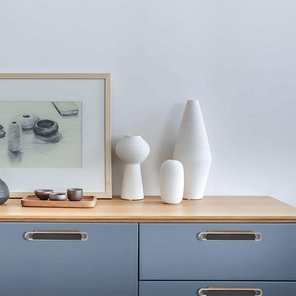 Comforsyco Two-color Zinc Alloy Modern Cabinet Handles
