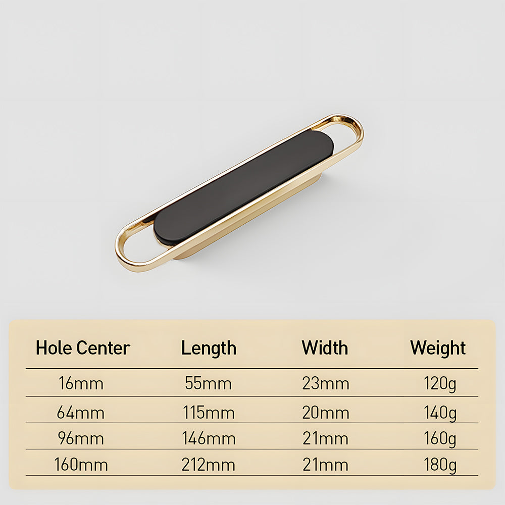 Comforsyco Two-color Zinc Alloy Modern Cabinet Handles