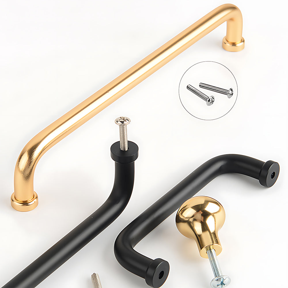 Comforsyco U-Shaped Rounded Arc Cabinet Handles and Drawer Pulls