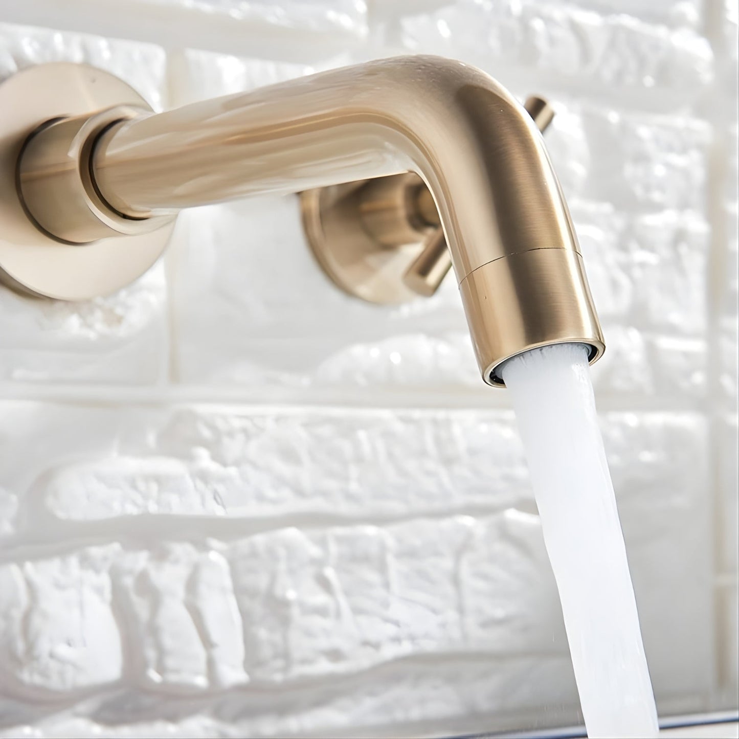 Wallora Wall-Mounted Bathroom Sink Faucet with Dual Handles