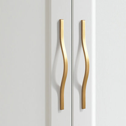 Comforsyco Wavy Aluminum Alloy Cabinet Handles