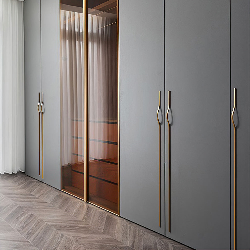 Comforsyco Wavy Aluminum Alloy Cabinet Handles
