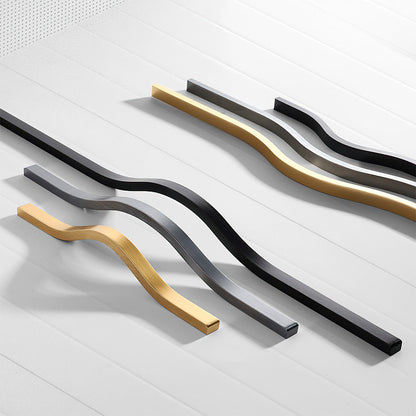 Comforsyco Wavy Aluminum Alloy Cabinet Handles