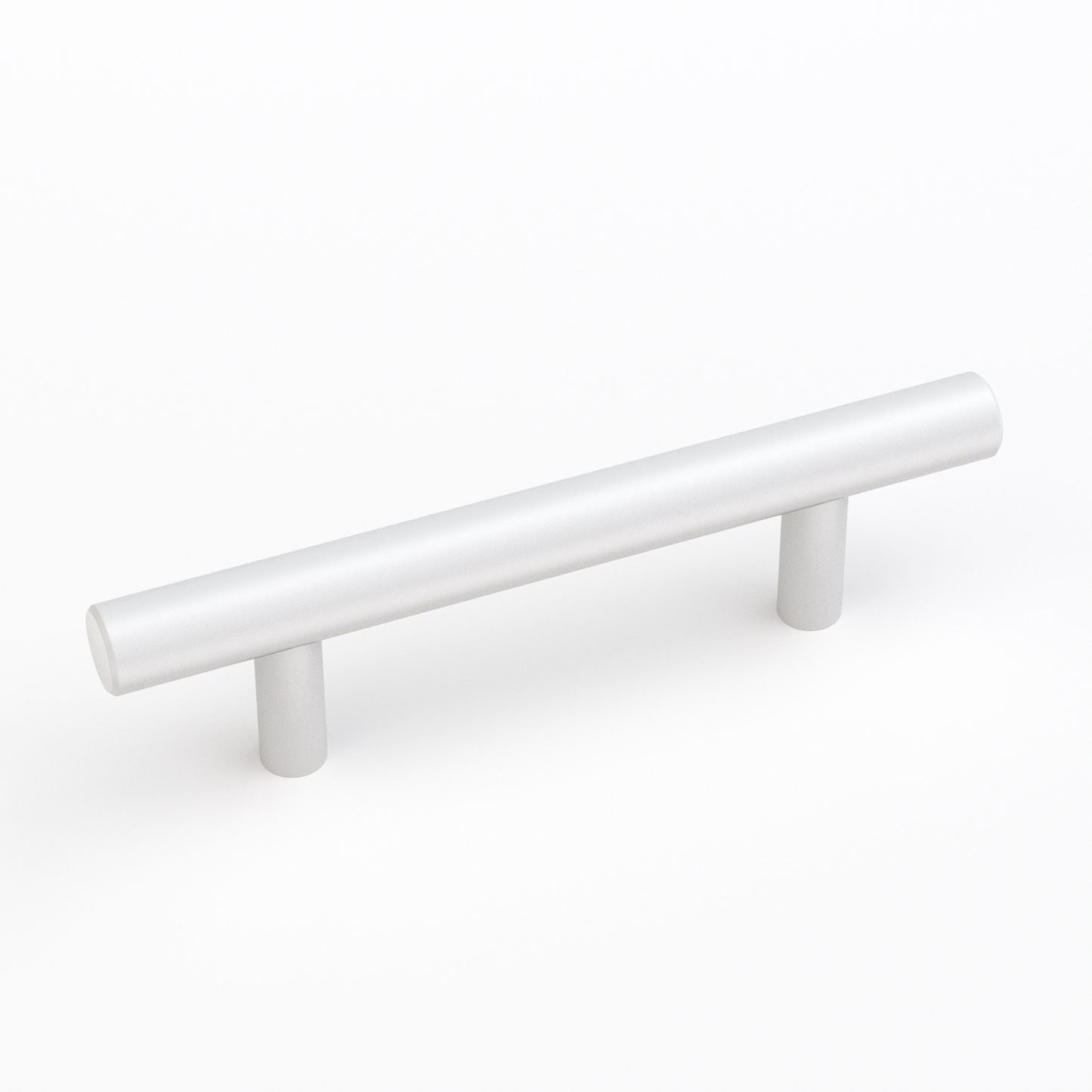Comforsyco White Stainless Steel T-Bar Cabinet Pulls and Drawer Handles