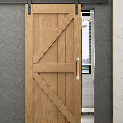 Wood cabinet pull with a rectangular metal backplate, pictured in one view mounted on a finished cabinet front