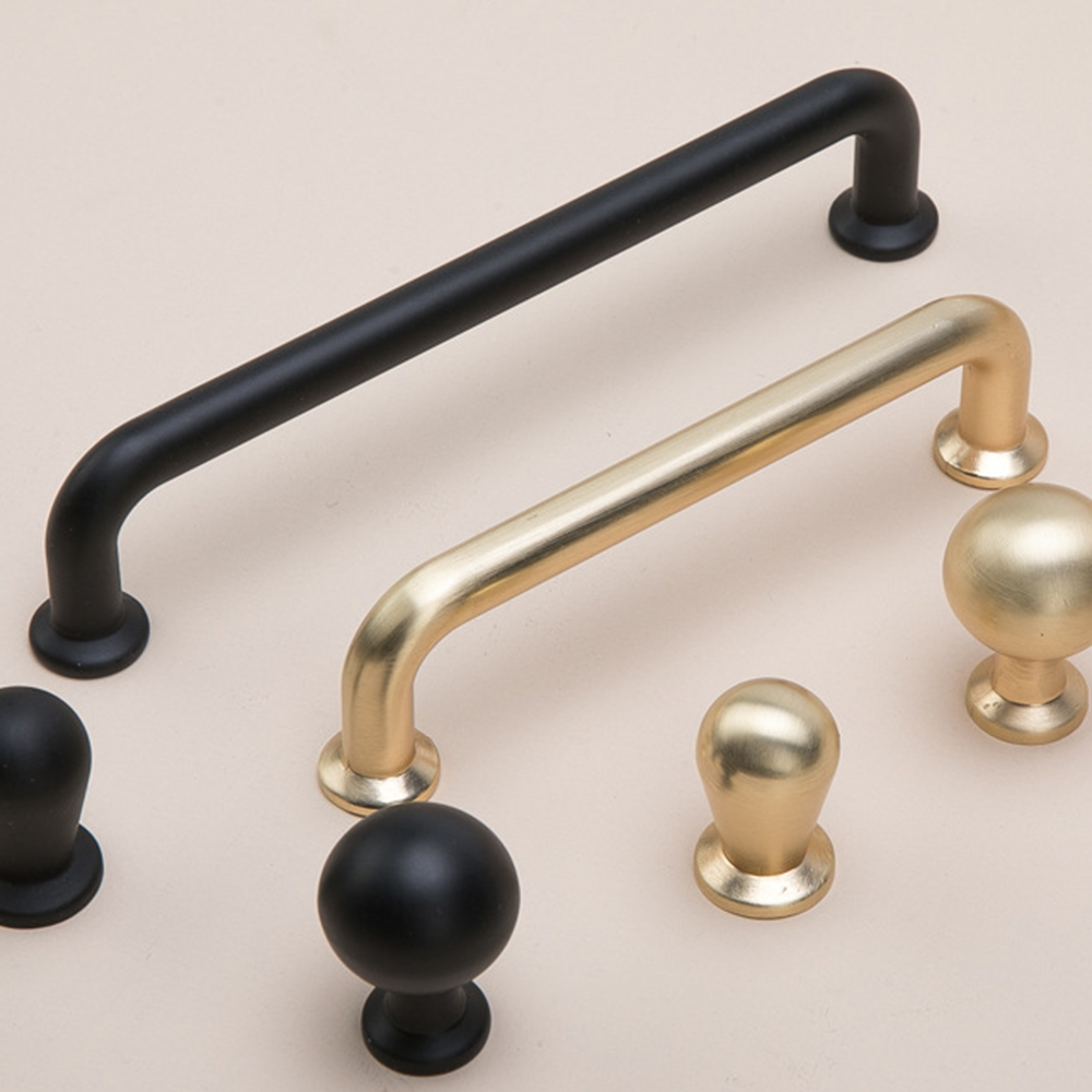 Comforsyco Zinc Alloy Arch Cabinet Pulls and Round Knobs