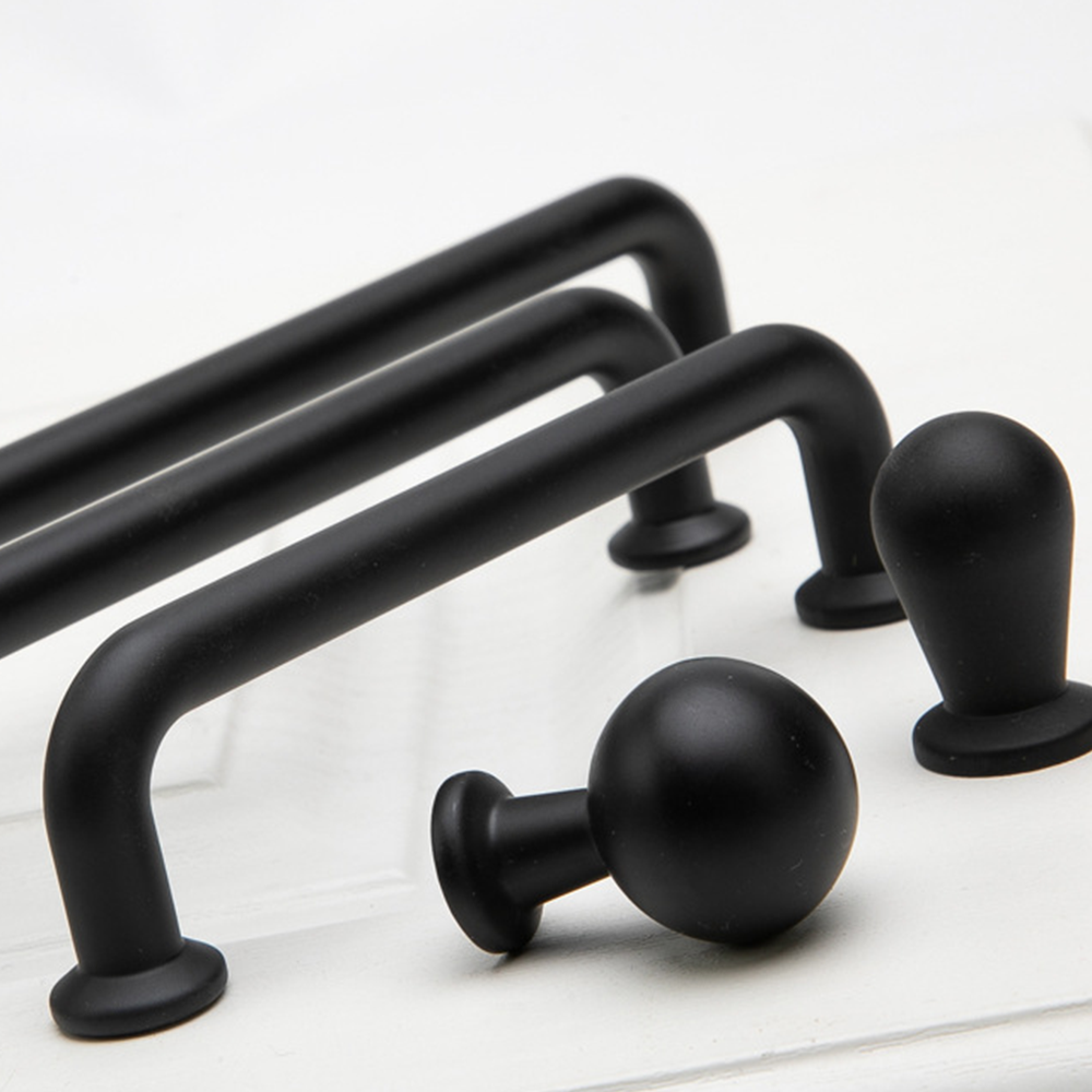 Comforsyco Zinc Alloy Arch Cabinet Pulls and Round Knobs