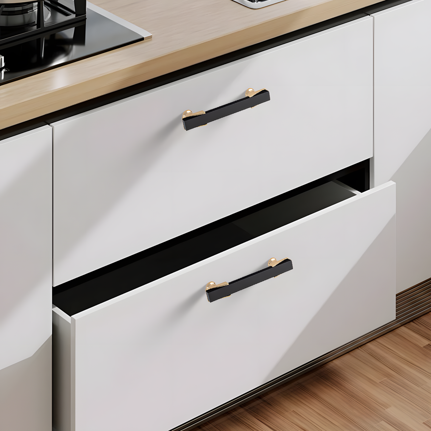 Comforsyco Zinc Alloy Modern Kitchen Cabinet Pulls