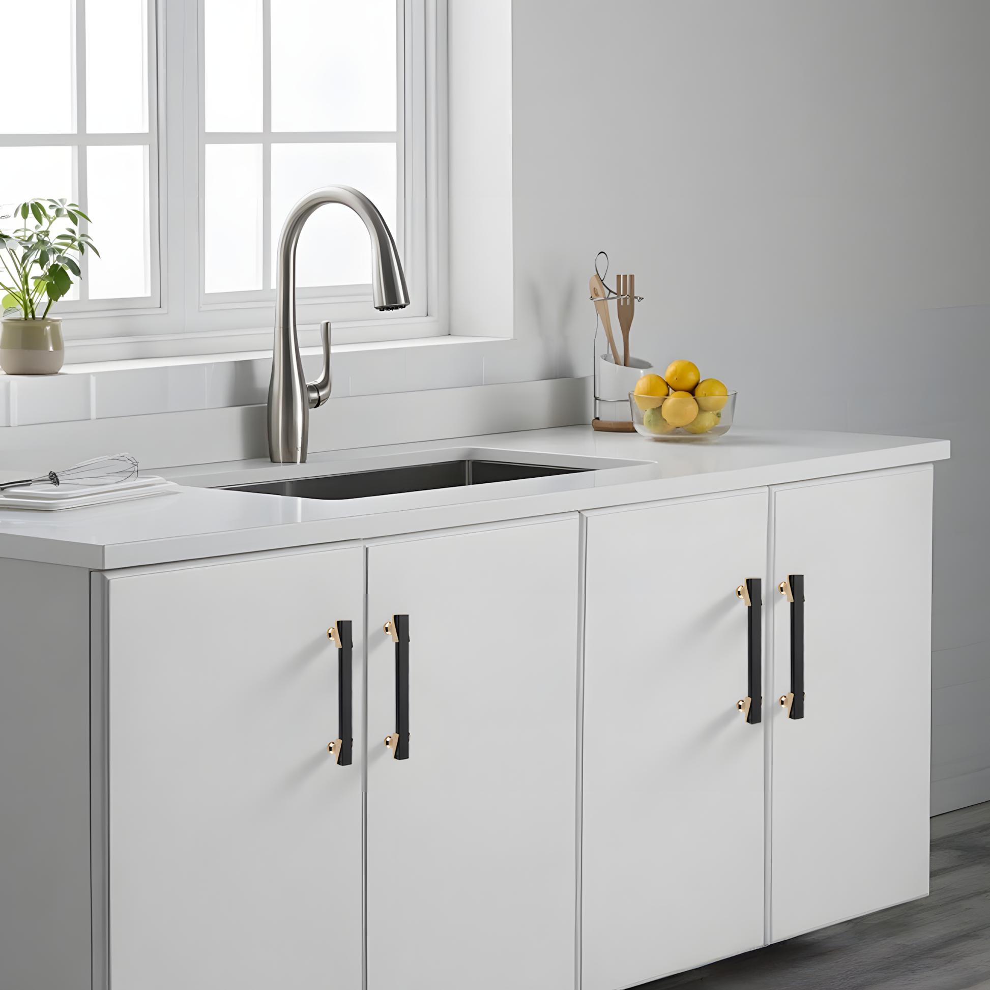Comforsyco Zinc Alloy Modern Kitchen Cabinet Pulls