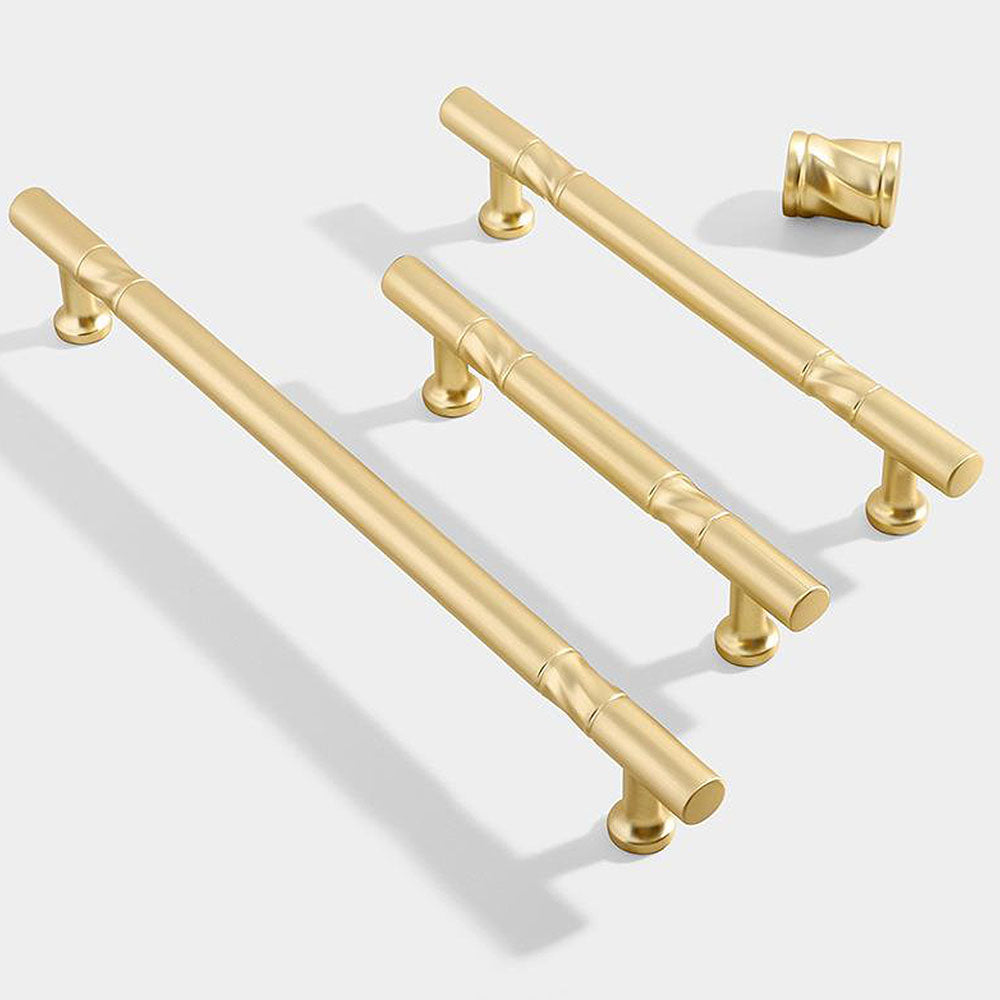 Comforsyco Zinc Alloy Round Bar Cabinet Pulls and Knobs