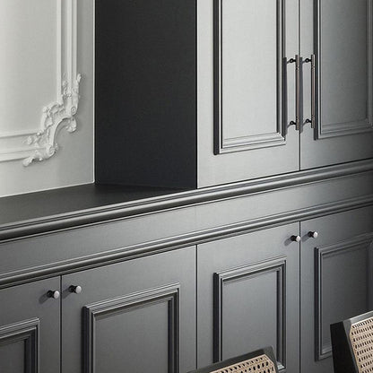 Comforsyco Zinc Alloy Round Bar Cabinet Pulls and Knobs