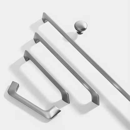 Comforsyco Zinc Alloy Slim Bar Cabinet Handles and Round Knobs