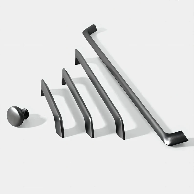 Comforsyco Zinc Alloy Slim Bar Cabinet Handles and Round Knobs
