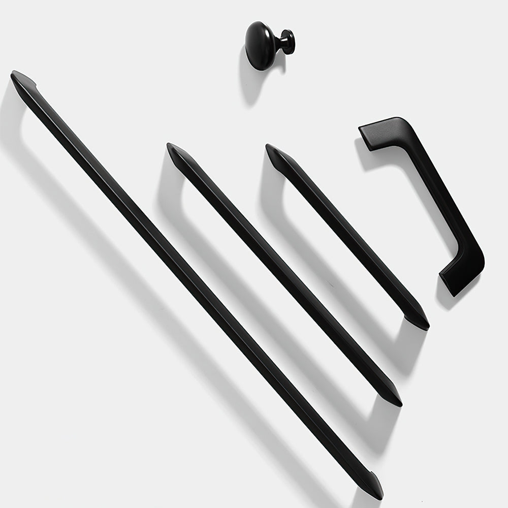 Comforsyco Zinc Alloy Slim Bar Cabinet Handles and Round Knobs