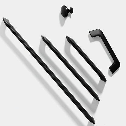 Comforsyco Zinc Alloy Slim Bar Cabinet Handles and Round Knobs