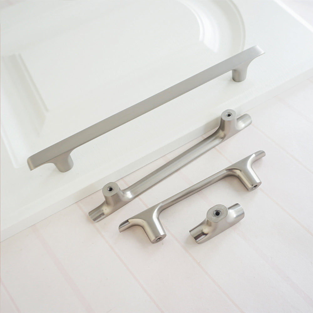 Comforsyco Zinc Alloy Square T-Bar Cabinet Handles and Knobs