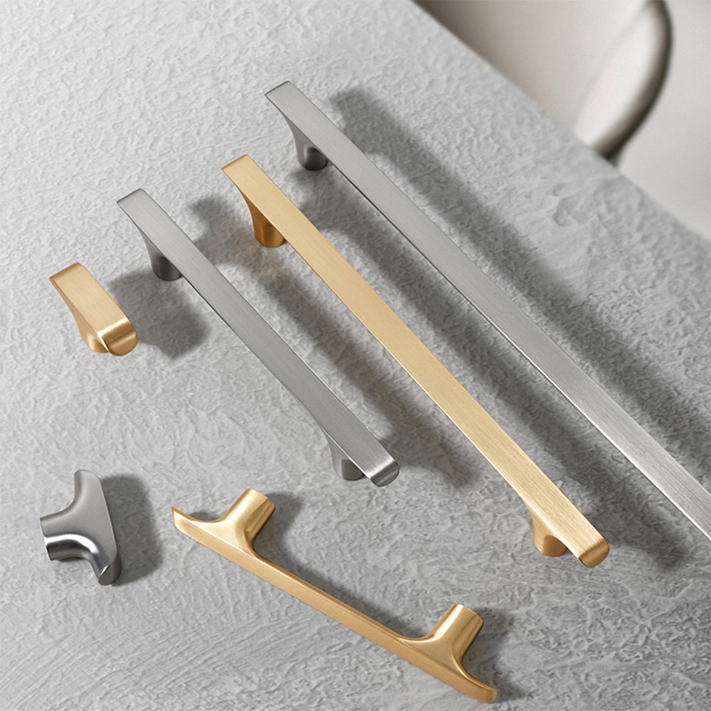 Comforsyco Zinc Alloy Square T-Bar Cabinet Handles and Knobs