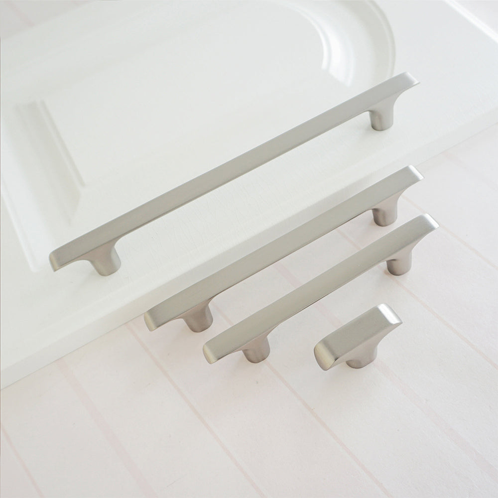 Comforsyco Zinc Alloy Square T-Bar Cabinet Handles and Knobs