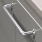 Brushed Nickel Round Bar Cabinet Handles and Knobs for Wardrobes