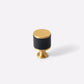 Leather-Wrapped Round Bar Cabinet Pulls and Door Handles