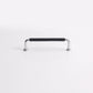 Leather-Wrapped Round Bar Cabinet Pulls and Door Handles