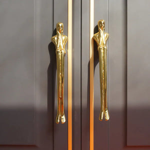 Gold Brass European Thinker Cabinet Pulls And Knobs
