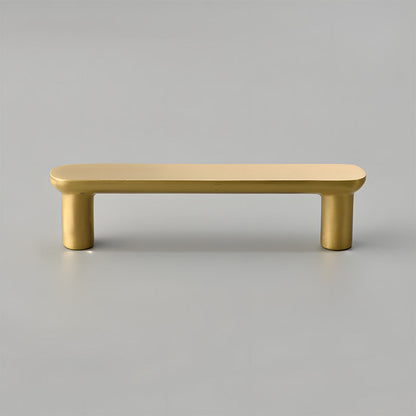 Solid Brass Rounded Bar Cabinet Pulls and Drawer Handles
