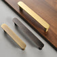 Solid Brass Rounded Bar Cabinet Pulls and Drawer Handles