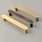 Solid Brass Rounded Bar Cabinet Pulls and Drawer Handles