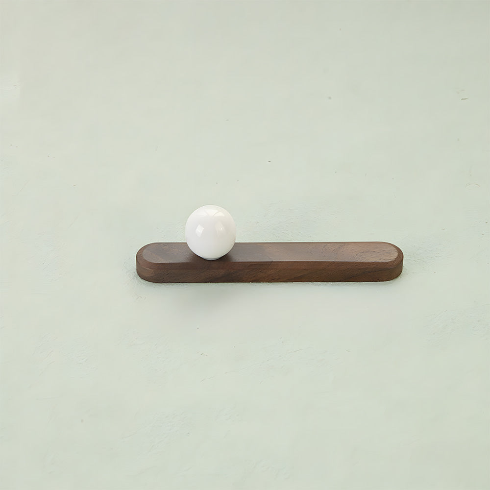Wood Cabinet Pulls with Colorful Ball Knobs