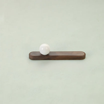 Wood Cabinet Pulls with Colorful Ball Knobs