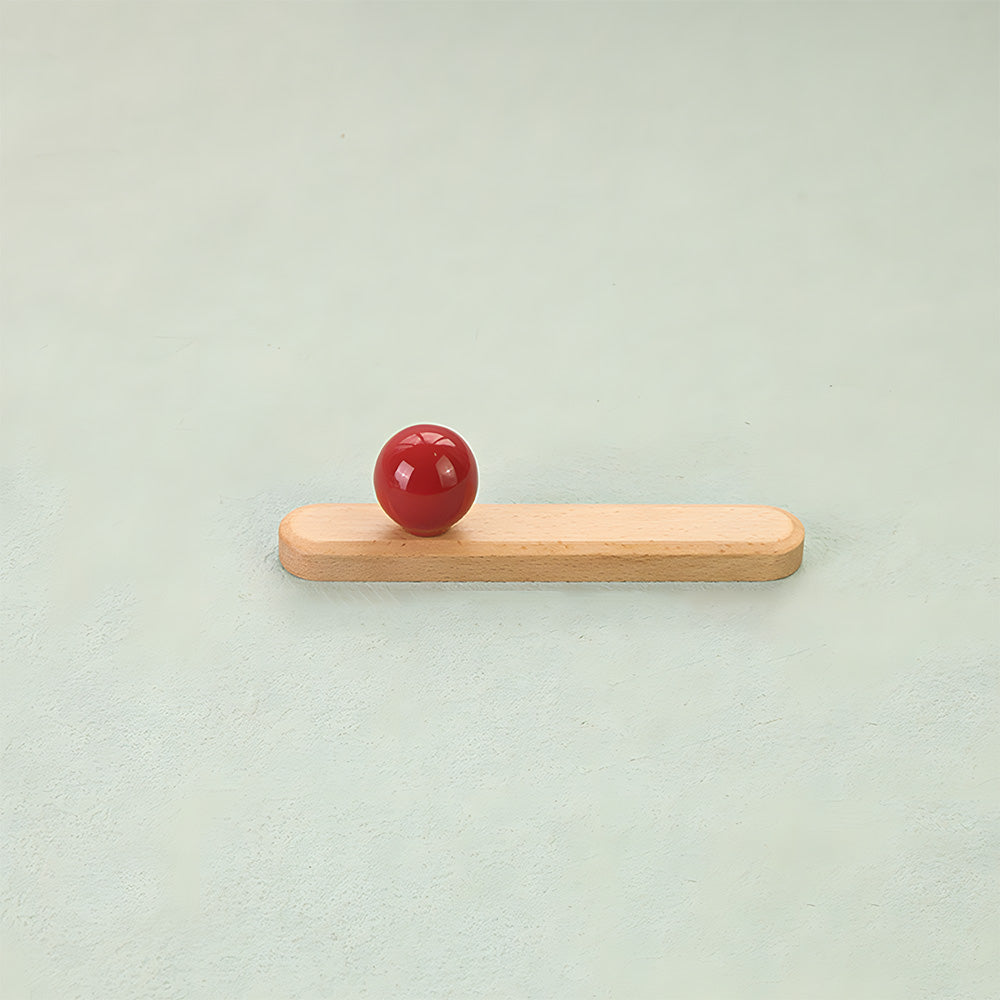 Wood Cabinet Pulls with Colorful Ball Knobs