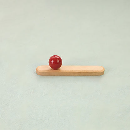 Wood Cabinet Pulls with Colorful Ball Knobs