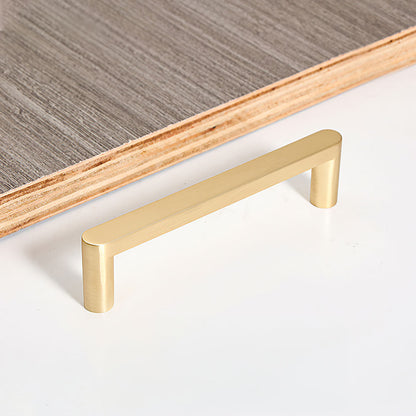 Modern D-Shaped Cabinet Pulls, Zinc Alloy Bar Handles