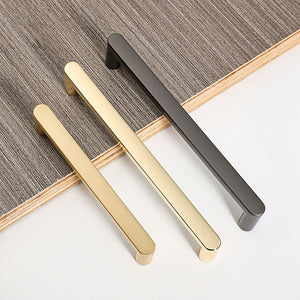 Modern D-Shaped Cabinet Pulls, Zinc Alloy Bar Handles