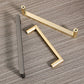 Modern D-Shaped Cabinet Pulls, Zinc Alloy Bar Handles