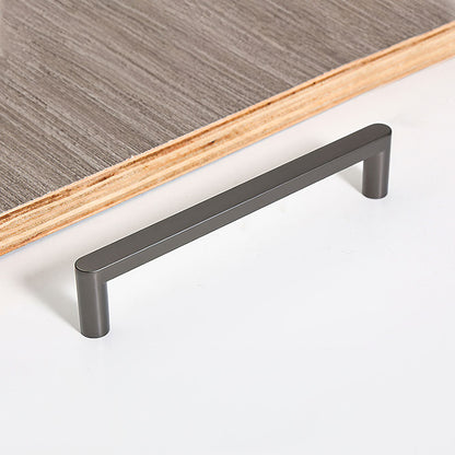 Modern D-Shaped Cabinet Pulls, Zinc Alloy Bar Handles
