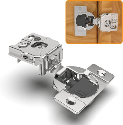 Marlow 105° Adjustable Soft-Close Concealed Cabinet Hinges for Face Frame Cabinets