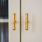 Bamboo Style Brass Cabinet Pulls and Knobs
