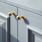 Gold Round Bar Cabinet Pulls and Knobs, Zinc Alloy