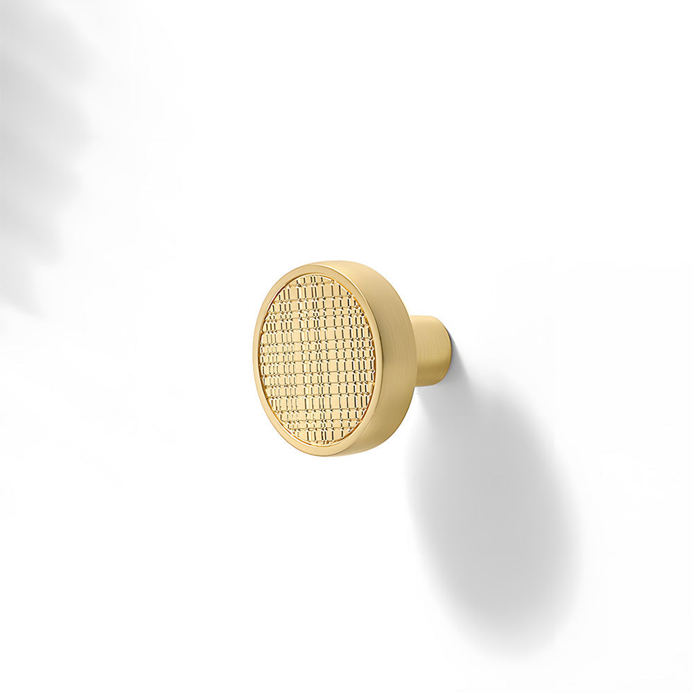 Grid-Textured Cabinet Pulls and Knobs for Kitchens