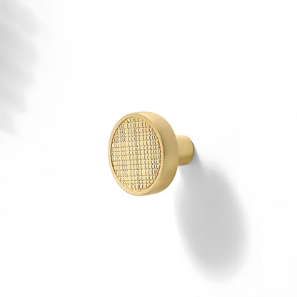 Grid-Textured Cabinet Pulls and Knobs for Kitchens